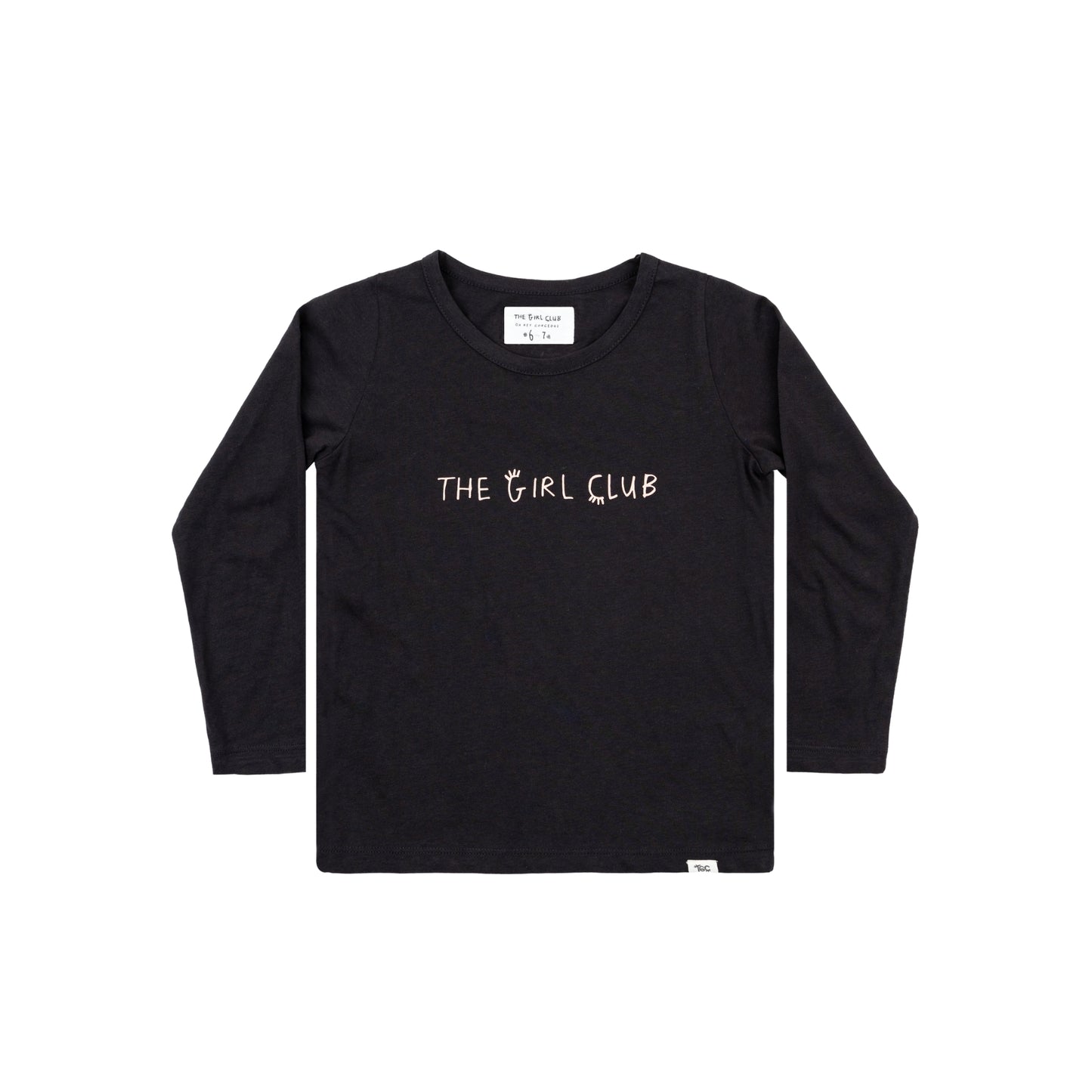 The Girl Club Charcoal Fox Long Sleeve Tee