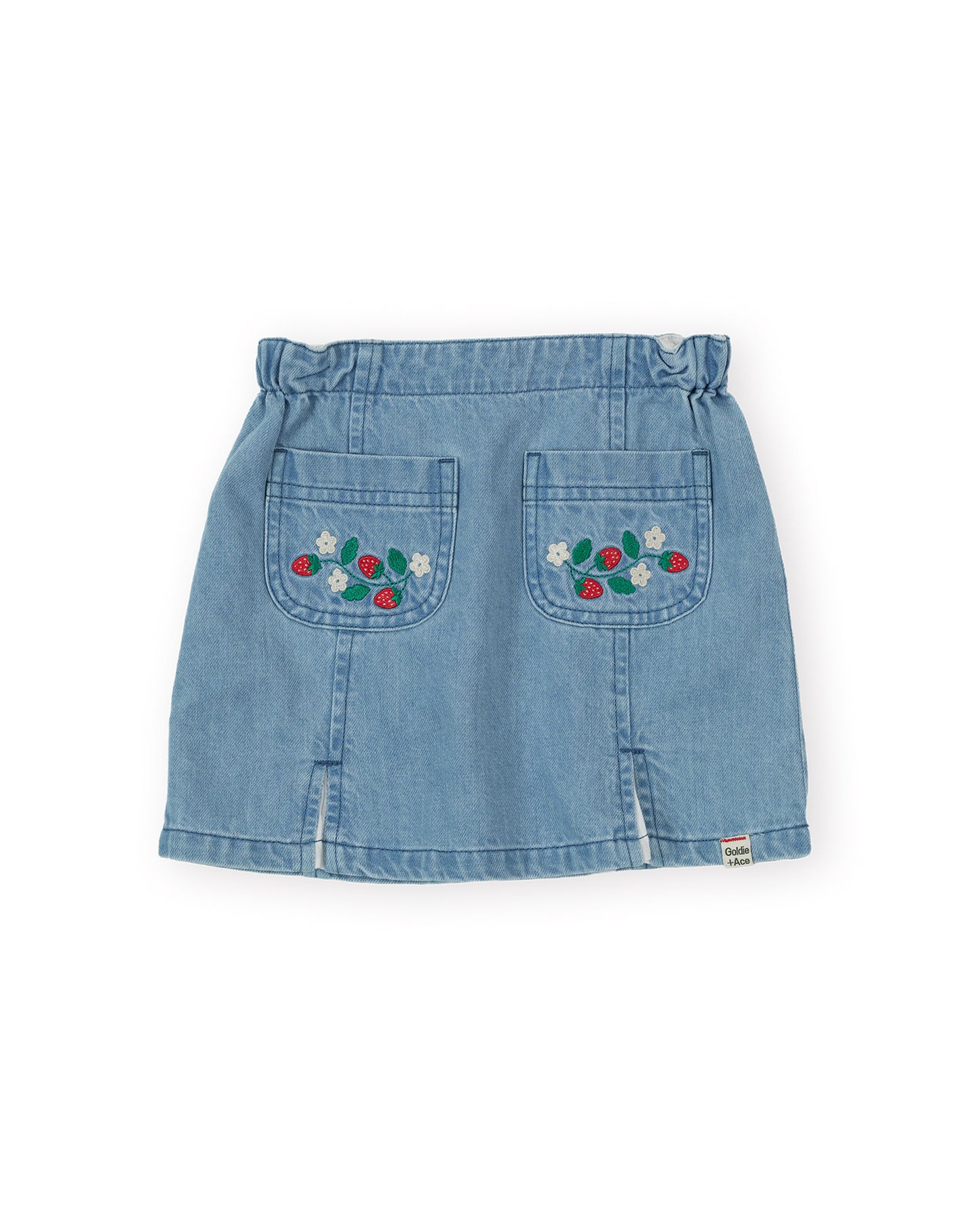 Goldie + Ace Wild Strawberry Chambray Skirt
