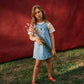 Goldie + Ace Wild Strawberry Pinafore Dress