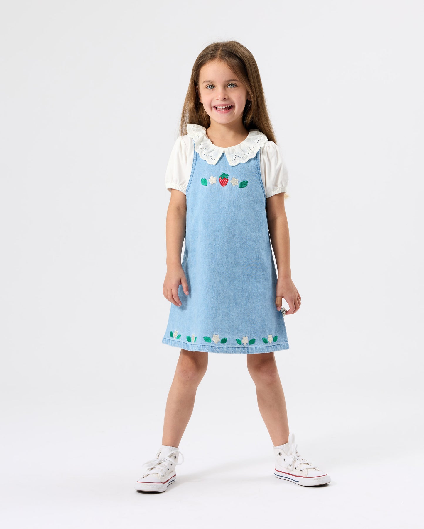 Goldie + Ace Laura Puff Sleeve Collar Top