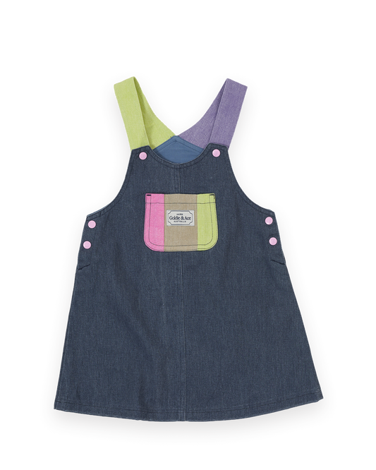 Goldie + Ace Colour Pop Pinafore Dress