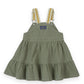 Goldie + Ace Carpenter Utility Pinafore Dress Sage