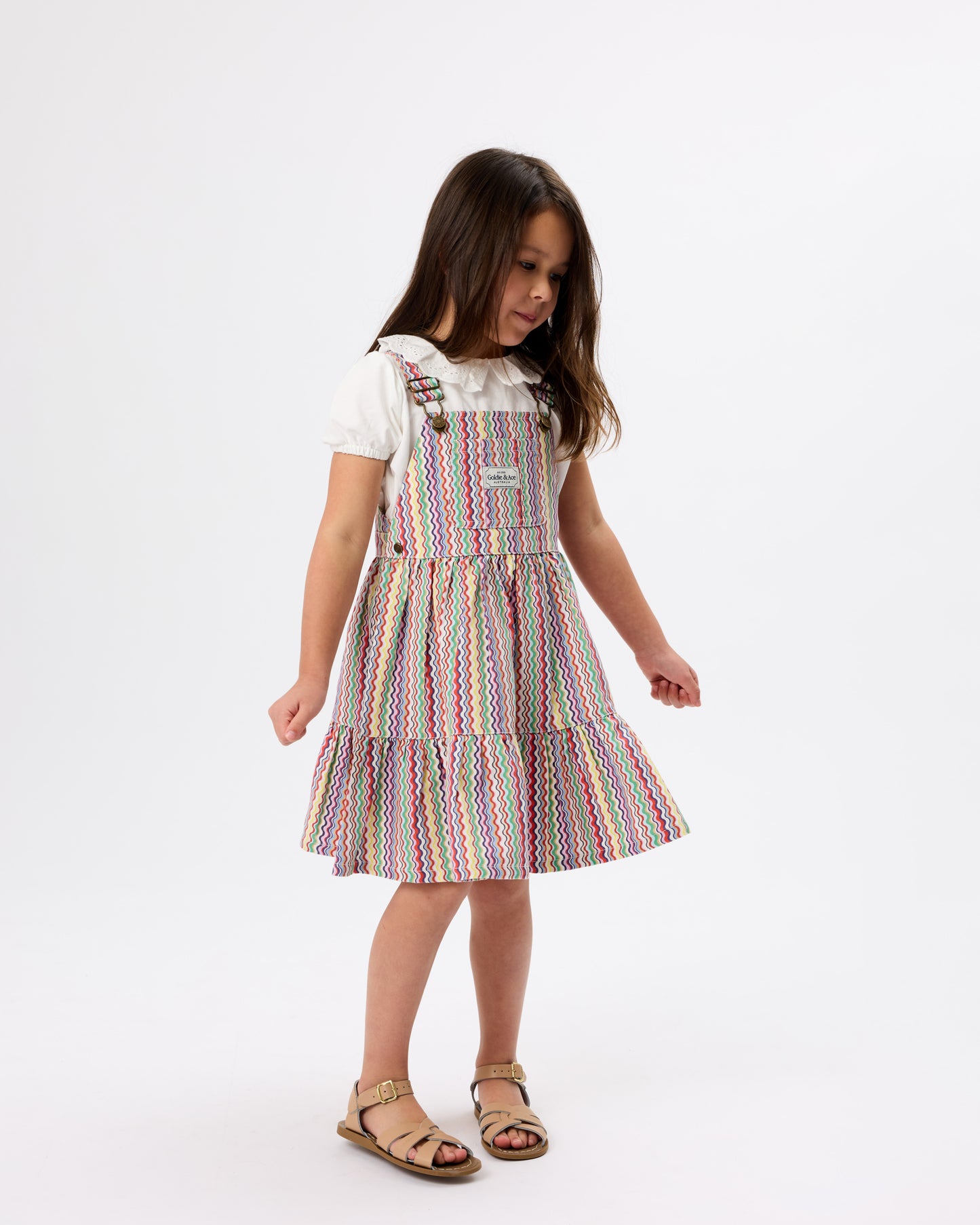 Goldie + Ace Ric Rac Tully Tiered Dress