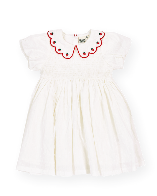 Goldie + Ace Sweet Strawberry Flo Smocked Dress
