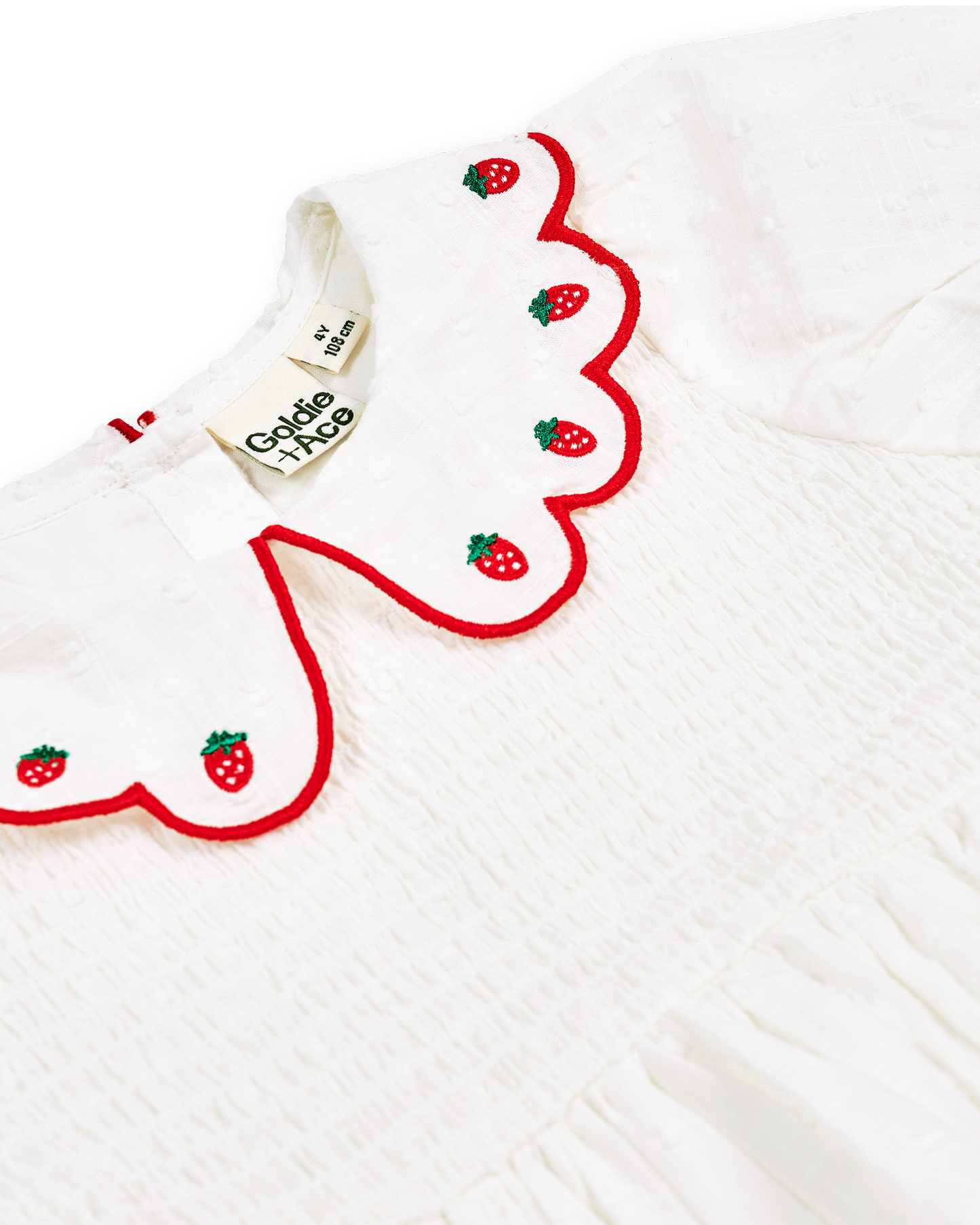 Goldie + Ace Sweet Strawberry Flo Smocked Dress