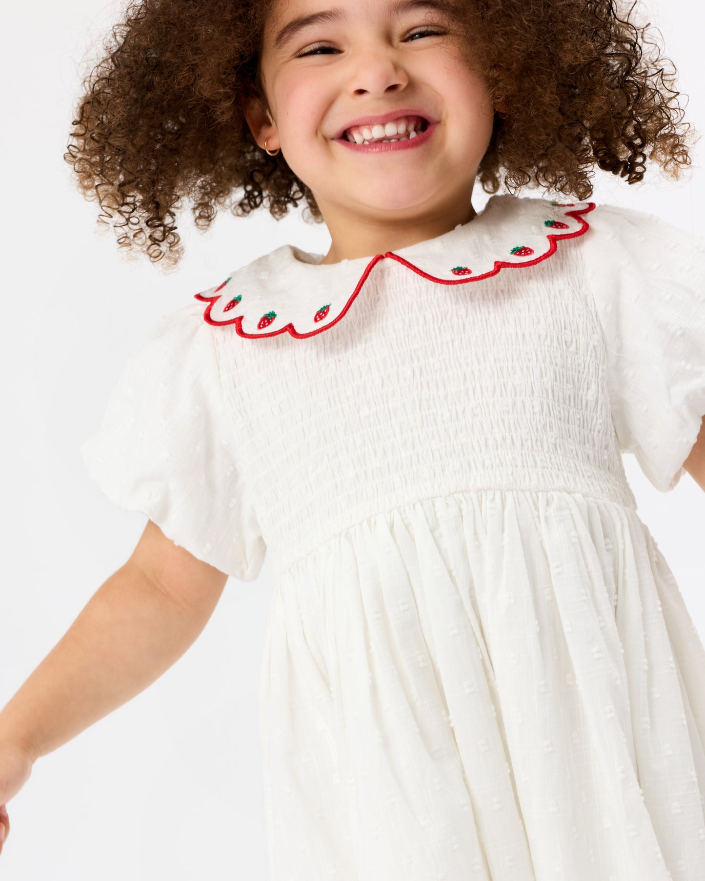 Goldie + Ace Sweet Strawberry Flo Smocked Dress