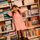 Goldie + Ace Wild Strawberry Corduroy Collar Dress Pink