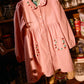 Goldie + Ace Wild Strawberry Corduroy Collar Dress Pink