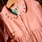 Goldie + Ace Wild Strawberry Corduroy Collar Dress Pink