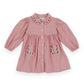 Goldie + Ace Wild Strawberry Corduroy Collar Dress Pink