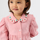 Goldie + Ace Wild Strawberry Corduroy Collar Dress Pink