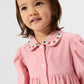 Goldie + Ace Wild Strawberry Corduroy Collar Dress Pink