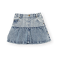 Goldie + Ace Pinstripe Peplum Denim Skirt