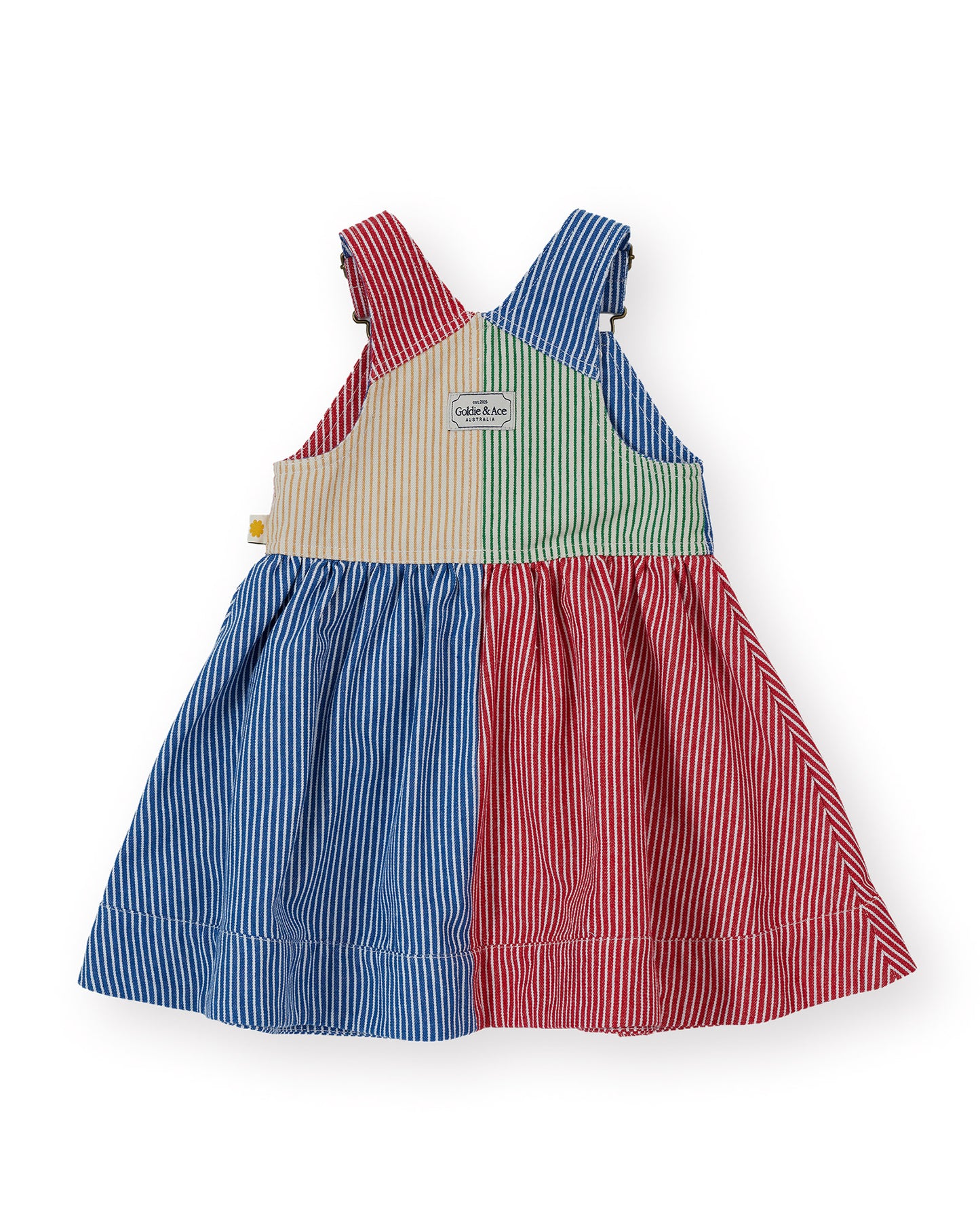 Goldie + Ace Patchwork Stripe Heidi Pinafore Dress