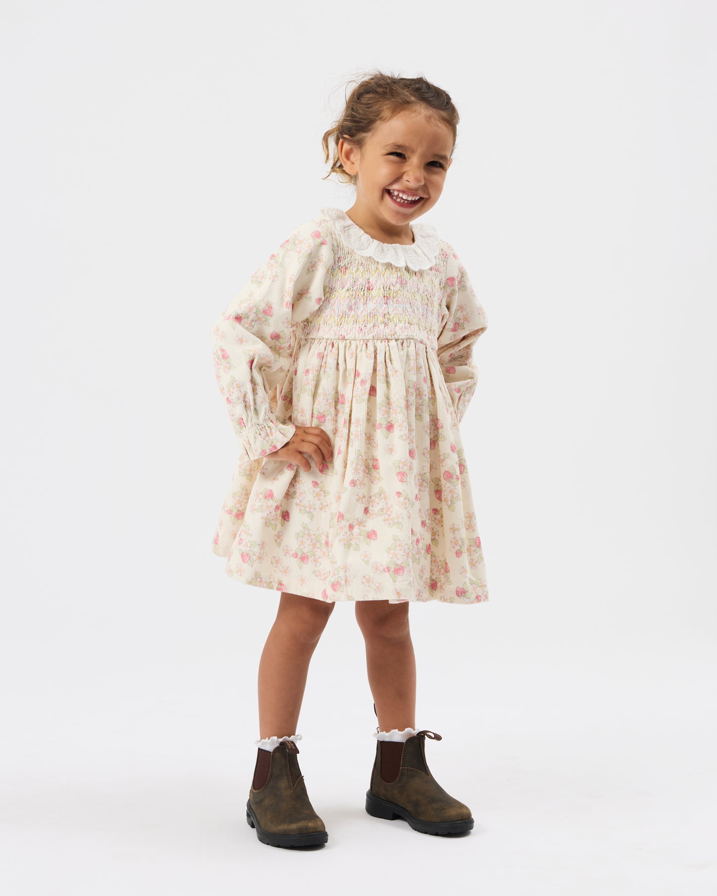 Goldie + Ace Strawberry Fields Smock Dress