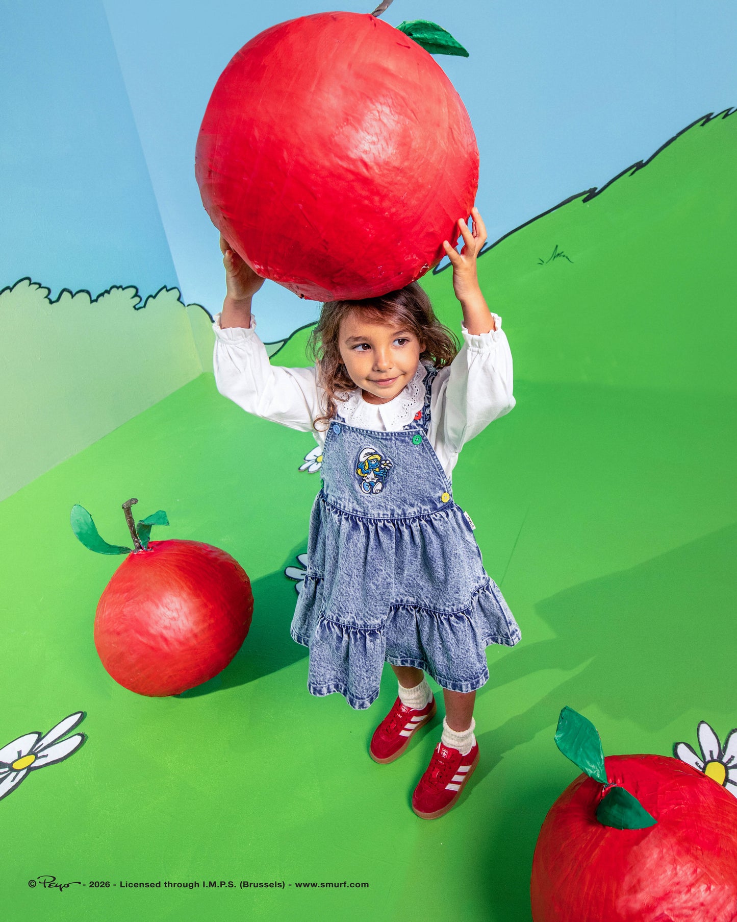 Goldie + Ace The Smurfette Pinafore Denim Dress