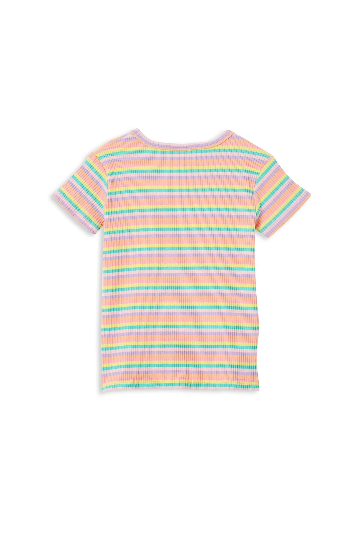 Milky Stripe Rib Tee