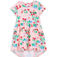 Milky Very Berry Hi Lo Dress