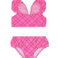Milky Plaid Check Bikini