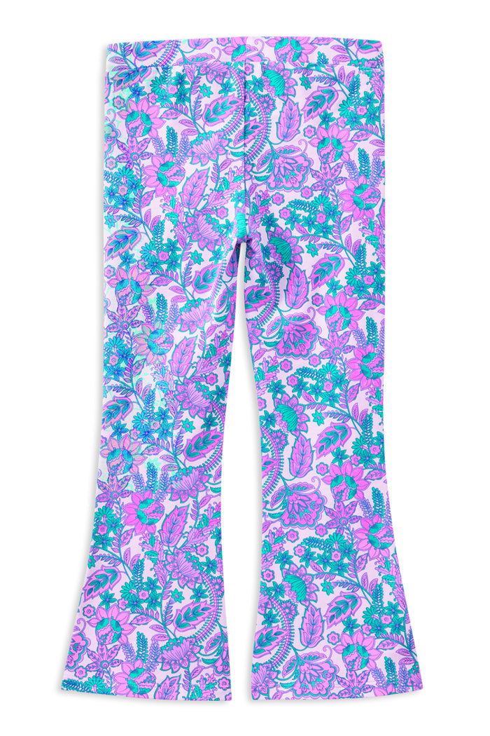 Milky Paisley Bloom Flared Legging