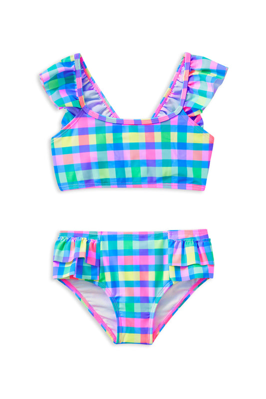Milky Picnic Check Bikini