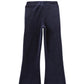 Milky Navy Velour Flares