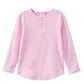 Milky Marshmellow Henley Long Sleeve Tee