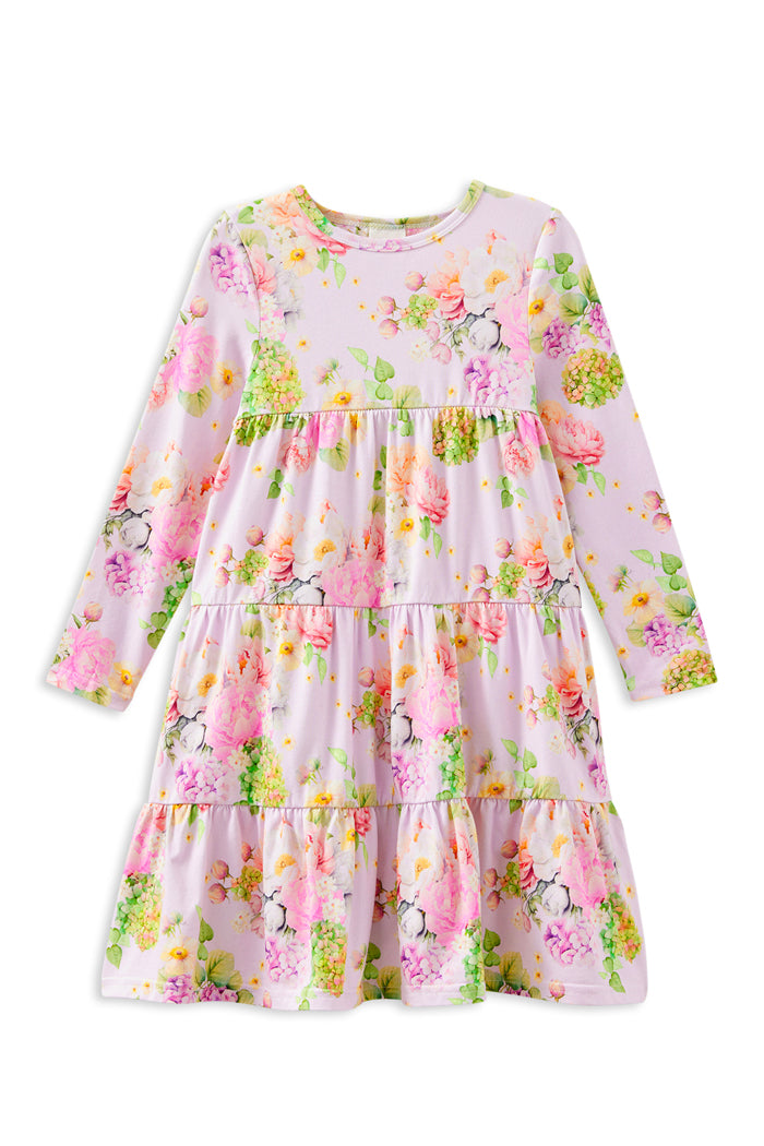 Milky Lily Belle Tiered Dress Soft Lilac