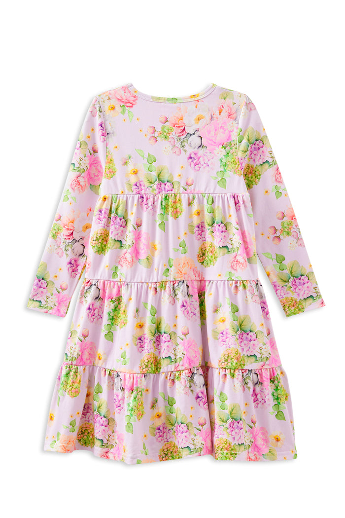 Milky Lily Belle Tiered Dress Soft Lilac