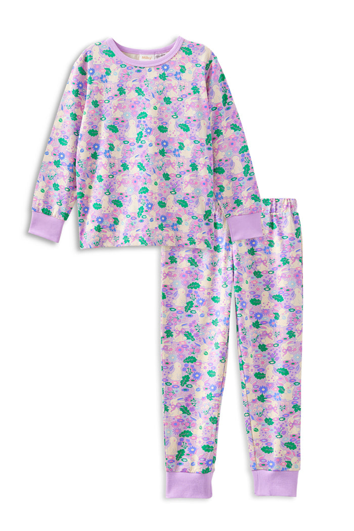 Milky Bunny & the Blossoms PJ's Soft Lilac