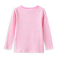 Milky Tickled Blush Pink Stripe Long Sleeve Tee