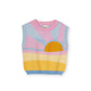 Goldie + Ace Sunrise Knit Vest Pink | Yellow