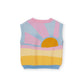 Goldie + Ace Sunrise Knit Vest Pink | Yellow