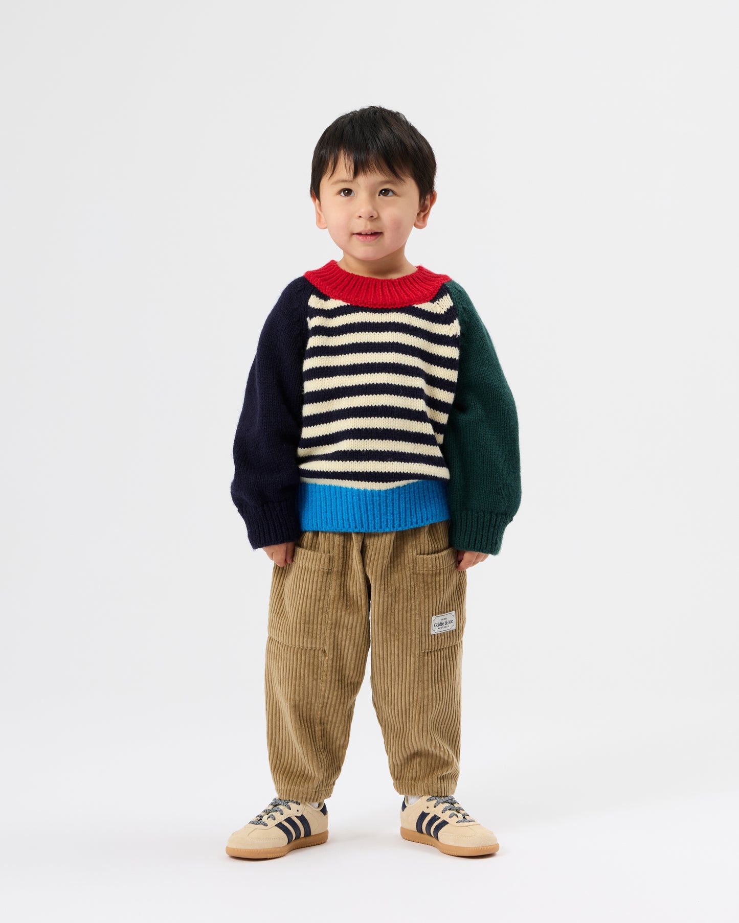 Goldie + Ace Kit Corduroy Pocket Pant Khaki