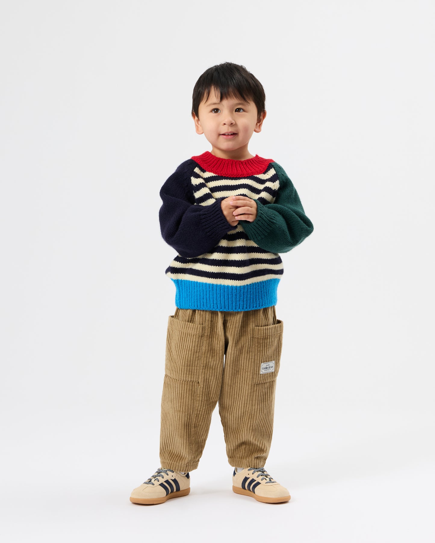 Goldie + Ace Kit Corduroy Pocket Pant Khaki