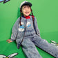 Goldie + Ace The Smurfs Patch Austin Overalls