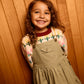 Goldie + Ace Carpenter Utility Pinafore Dress Sage