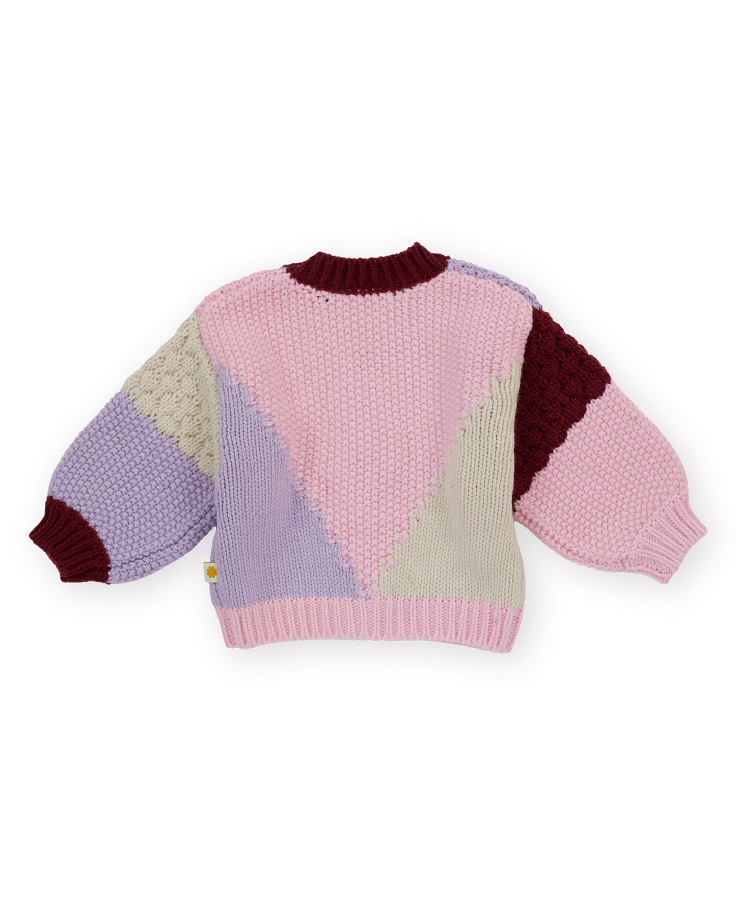 Goldie + Ace Colour Block Knit Cardigan Pink | Purple