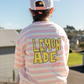 The Girl Club Pink Stripe Lemonade Boxy Tee