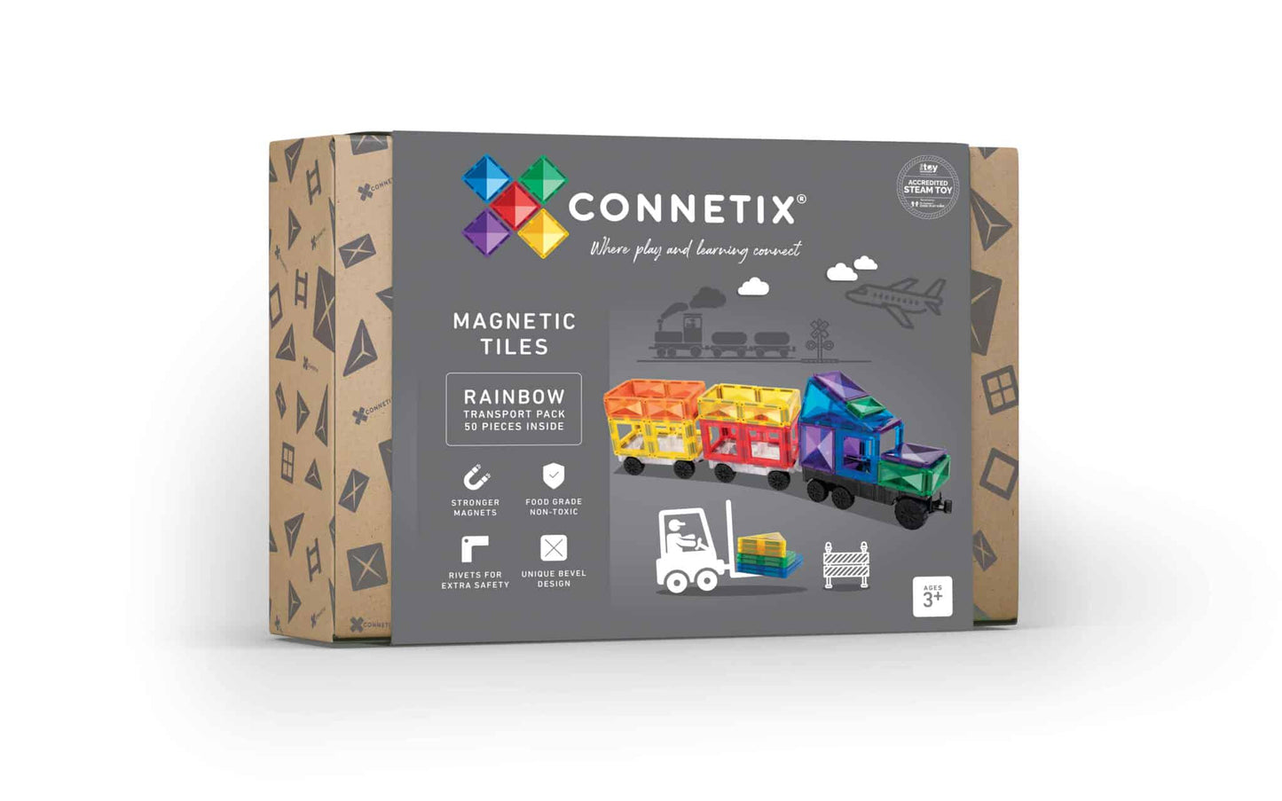 Connetix Rainbow Transport Pack 50 pc