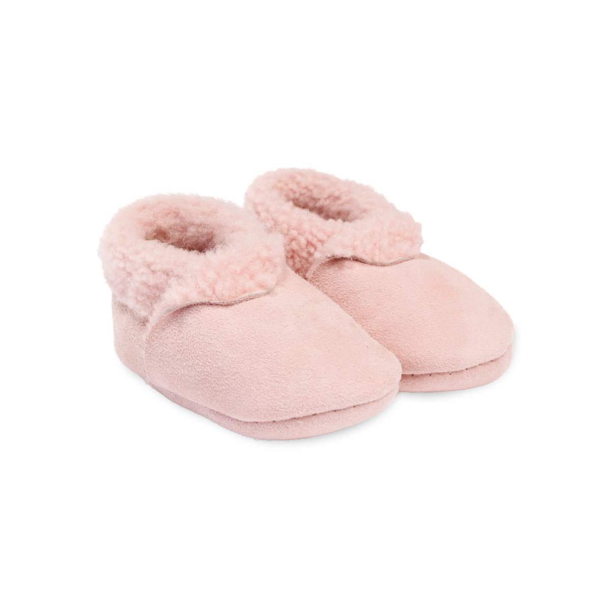 Lambskin Booties Pastel Pink