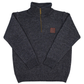 Swanndri Kid's Mariner V2 Zip Neck Sweater Charcoal Marle