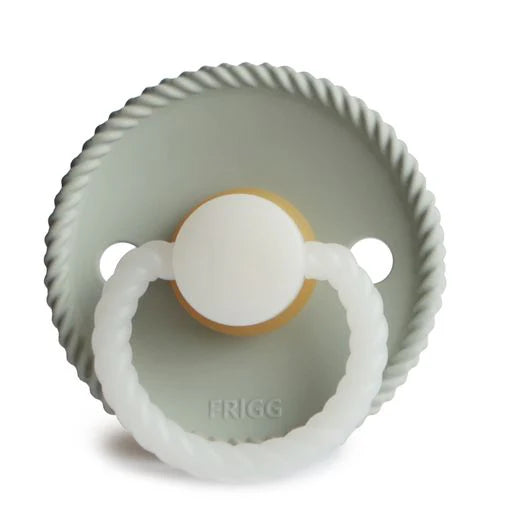 Frigg Rope Natural Rubber Pacifiers Sage Night