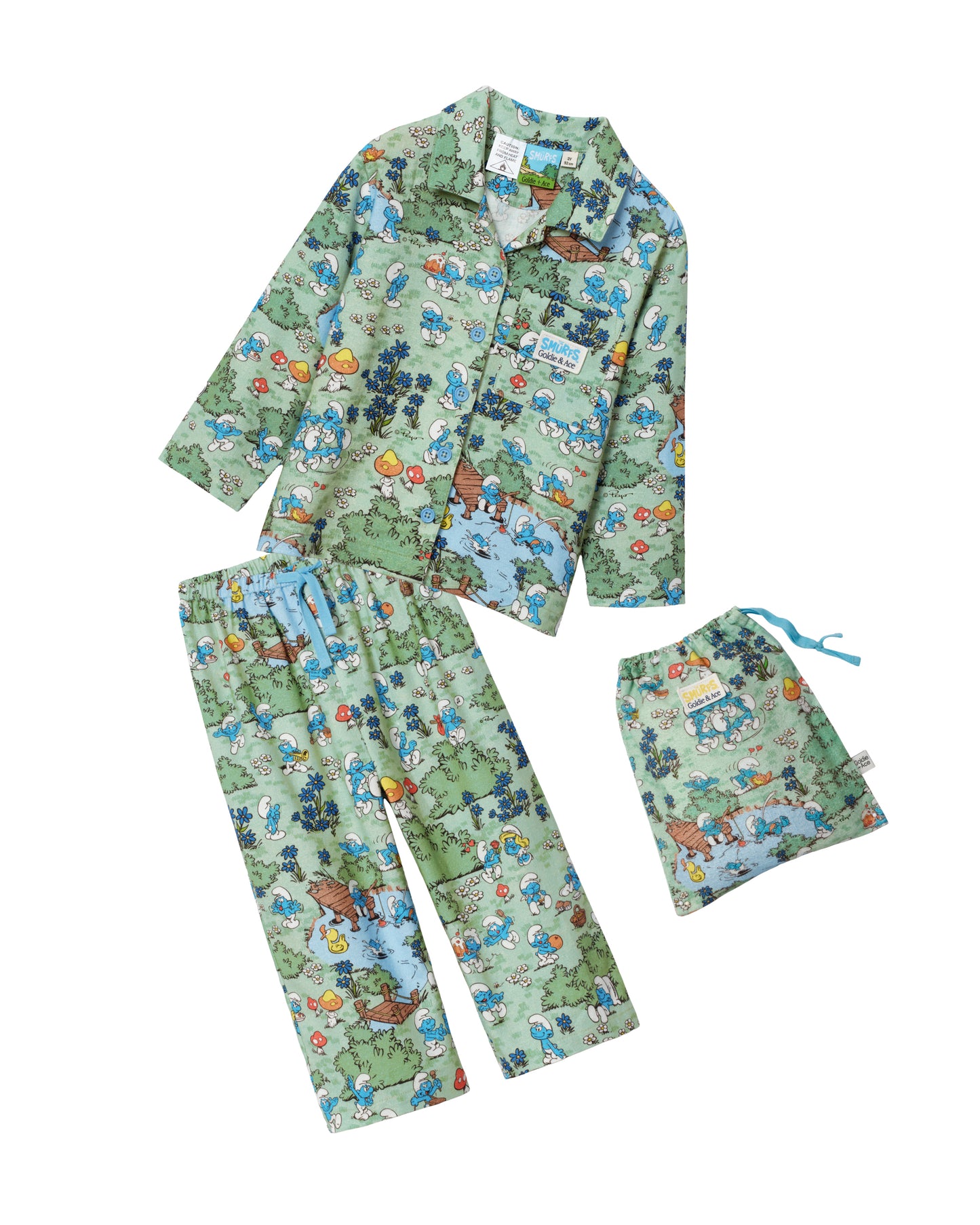 Goldie + Ace The Smurfs Village Pyjama Set