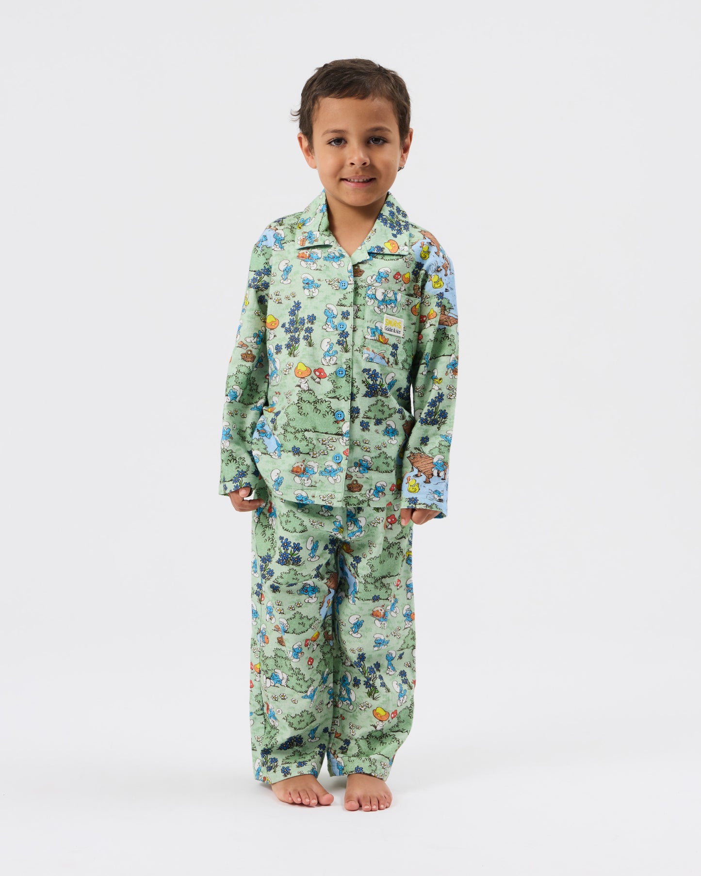 Goldie + Ace The Smurfs Village Pyjama Set