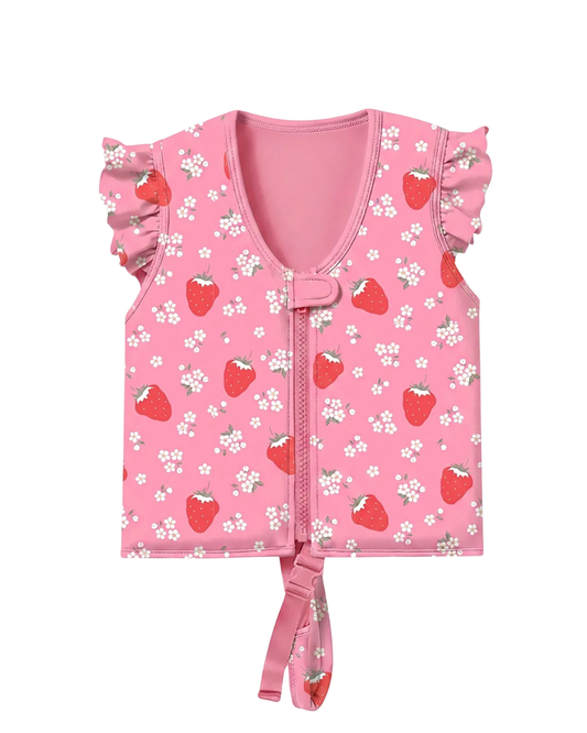 Toshi Swim Float Vest Twinkle Strawberry