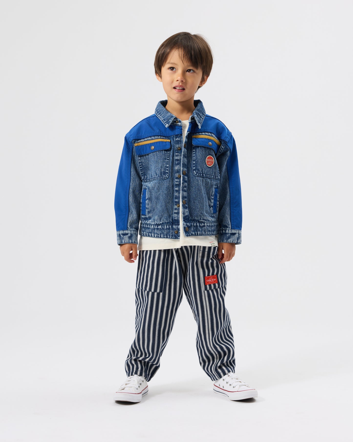 Goldie + Ace Railroad Stripe Kit Pocket Pant
