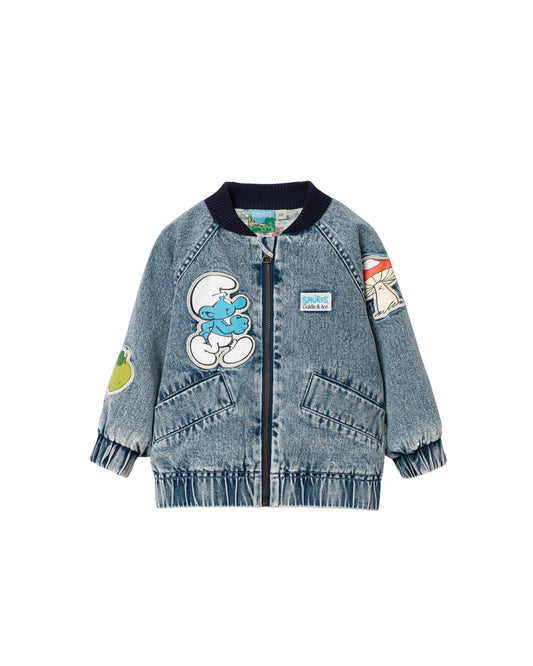 Goldie + Ace The Smurfs Badge Bomber Jacket