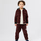 Goldie + Ace Corduroy Hooded Shirt Brown
