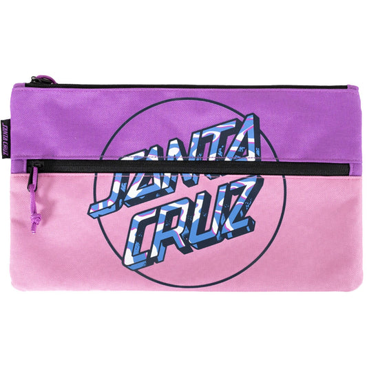 Santa Cruz Zebra Marble Opus Dot Pencil Case Orchid